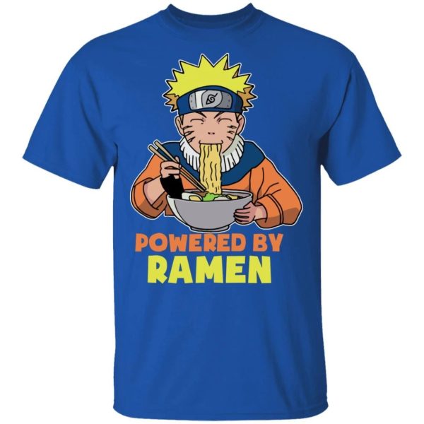 Powered By Ramen T Shirt Naruto Anime Tee  All Day Tee