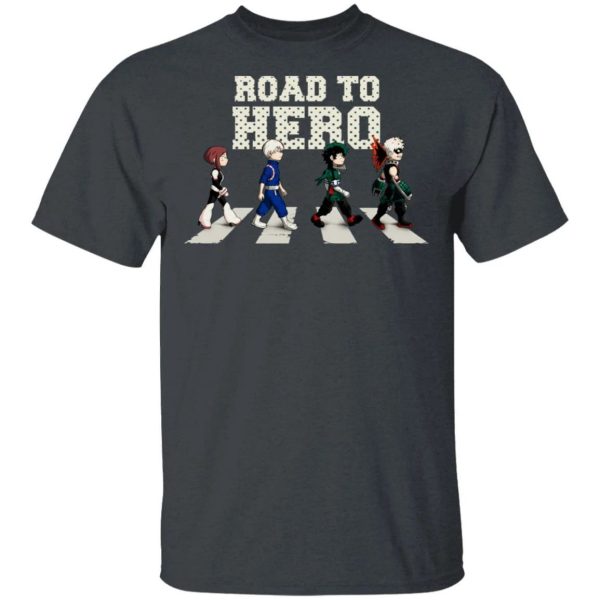 Road To Hero My Hero Academia Abbey Road T-shirt Anime Tee  All Day Tee