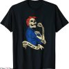 Rosie The Riveter T-Shirt We Can Do It Skull Funny Tee