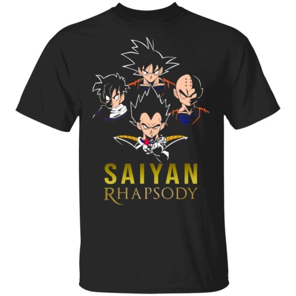 Saiyan Rhapsody Shirt Parody Anime Dragon Ball Tee  All Day Tee