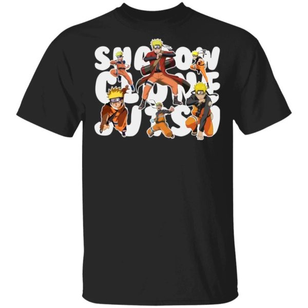 Shadow Clone Jutsu T Shirt Naruto Anime Tee  All Day Tee
