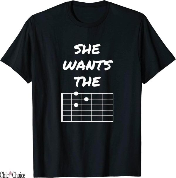 She Loves The D T-Shirt Guitar Musician