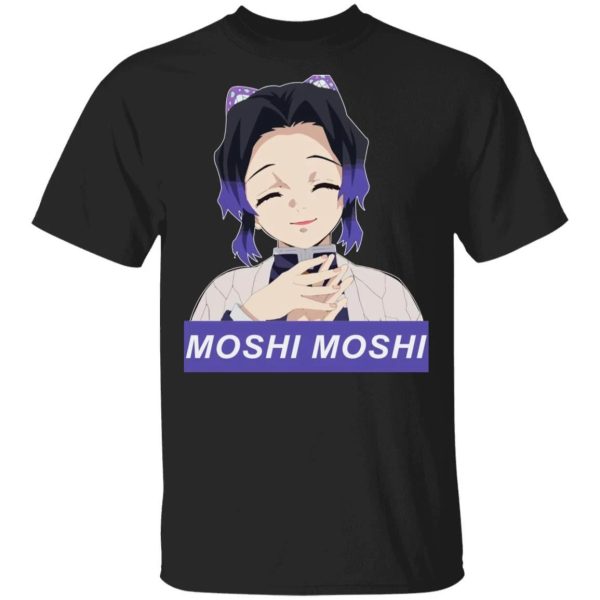 Shinobu Kocho Moshi Moshi T Shirt Demon Slayer Anime Tee  All Day Tee