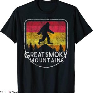 Smoky Mountain T-Shirt Bigfoot Sasquatch National Park