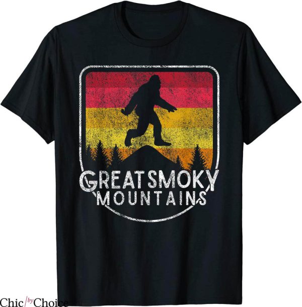 Smoky Mountain T-Shirt Bigfoot Sasquatch National Park