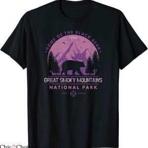 Smoky Mountain T-Shirt National Park Home Of Black Bear