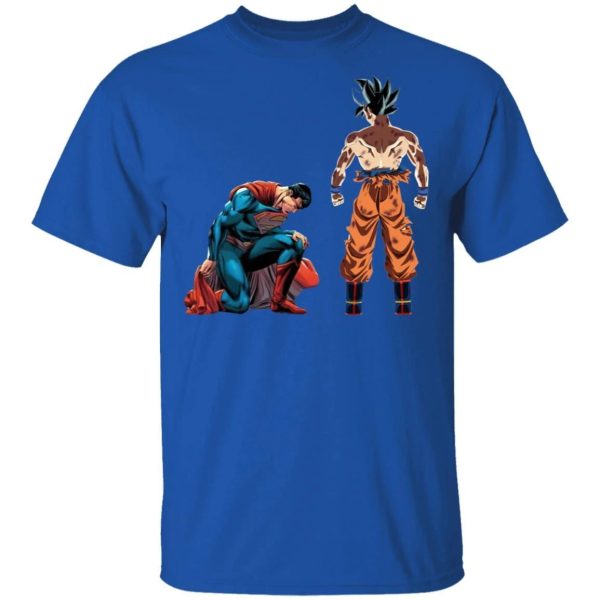 Son Goku Vs Superman T-shirt Anime Tee  All Day Tee