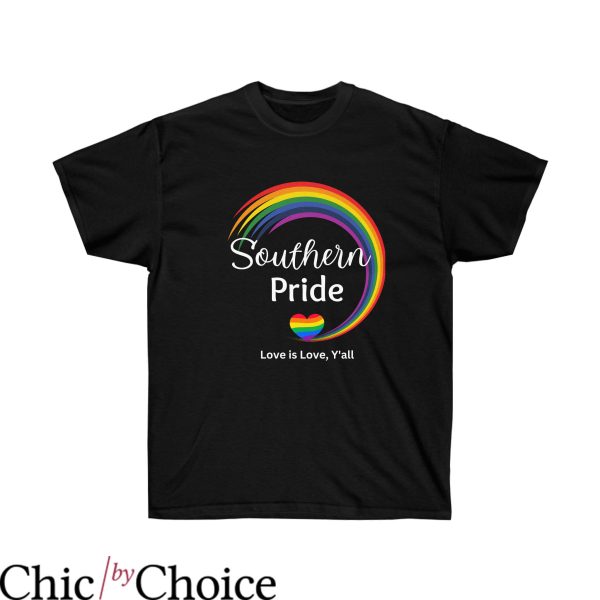Southern Pride T-Shirt Love Is Love Y’all LGBTQ Trendy