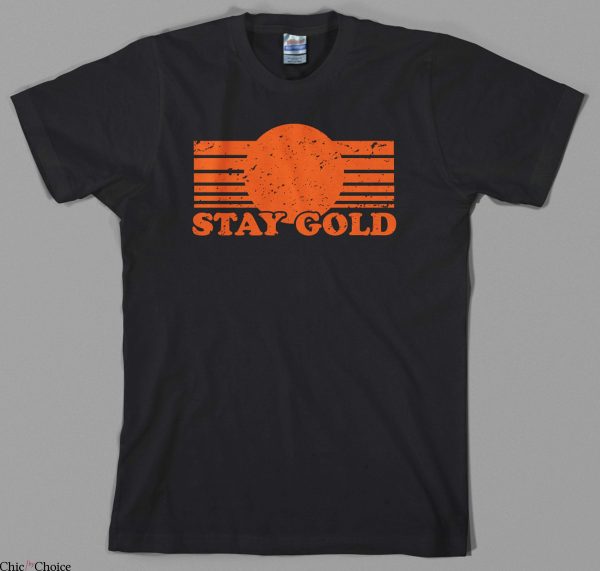 Stay Gold T Shirt Pony Boy 80s Movie Film Graphic Shirt