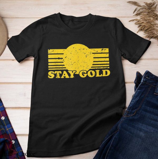 Stay Gold T Shirt Ponyboy Book Movie Novel Retro Shirt