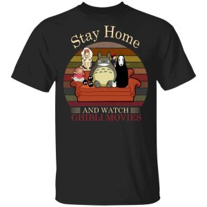 Stay Home And Watch Ghibli Movies T-shirt All Day Tee 2 Stay Home And Watch Ghibli Movies T shirt All Day Tee 3