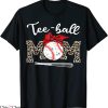 TBall Mom T-Shirt Leopard Funny Teeball Mother’s Day