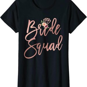 Team Bride T-Shirt Wedding Shower Bridesmaid Best Friends