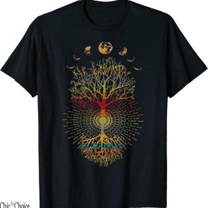 Terence Mckenna T-Shirt Phases the Moon Retro Vibe Tree Life