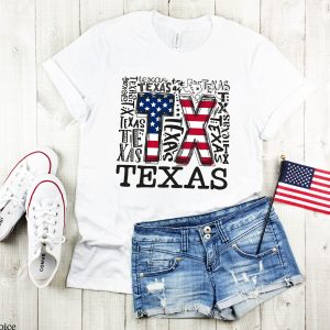 Texas Flag T Shirt 4th Of July Texas Flag Unisex Shirt