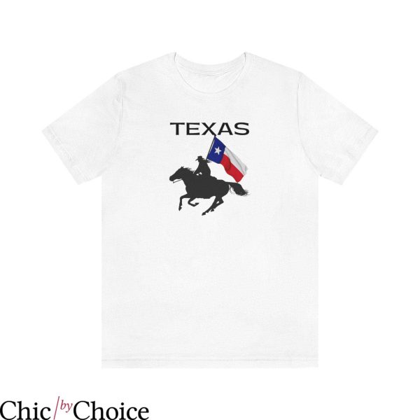 Texas Flag T Shirt Rodeo Fan Lonestar Western Shirt