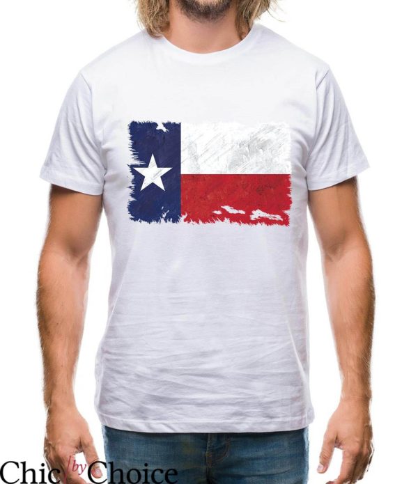 Texas Flag T Shirt Texas Grunge Style Flag Unisex Shirt