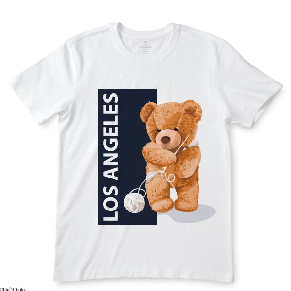 The Bear White T-Shirt Los Angeles Bear Classic Tee