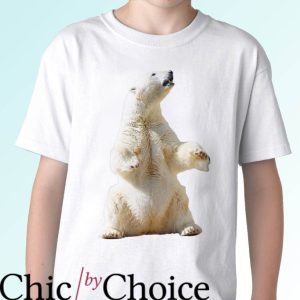 The Bear White T-Shirt Polar Bear Christmas Gift Tee