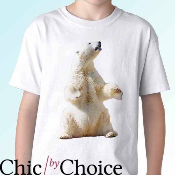 The Bear White T-Shirt Polar Bear Christmas Gift Tee