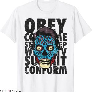They Live T-Shirt Alien Face Sci-fi Action Horror Film