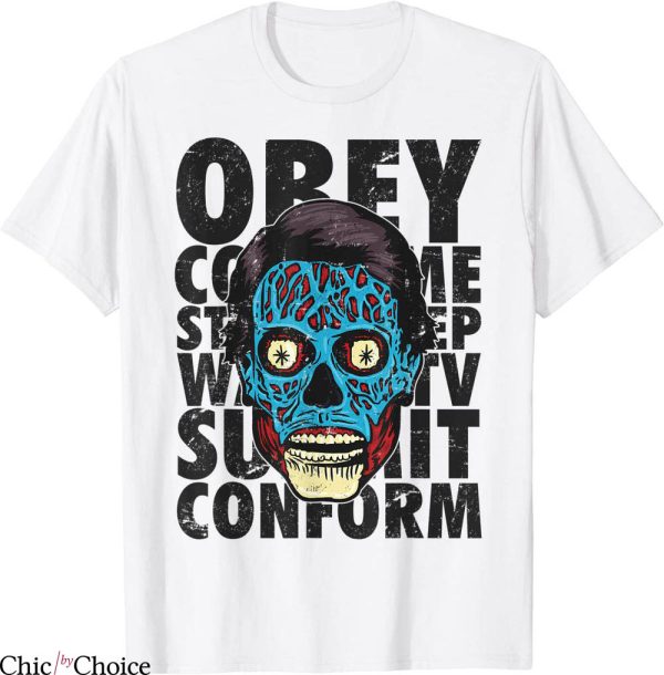 They Live T-Shirt Alien Face Sci-fi Action Horror Film