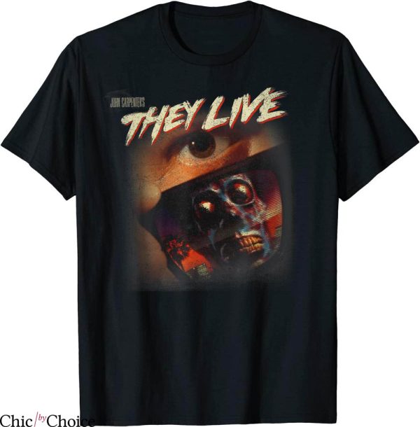 They Live T-Shirt Faded Poster Sci-fi Action Horror Film