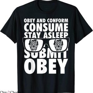 They Live T-Shirt Obey And Conform Sci-fi Action Horror Film