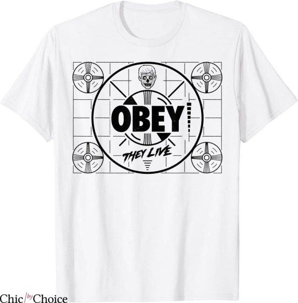 They Live T-Shirt Program Interrupted Obey Sci-fi Horror