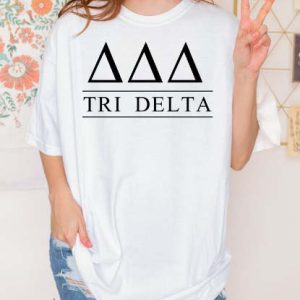 Tri Delta T Shirt Smile Sorority 3 Delta Retro Gift Shirt