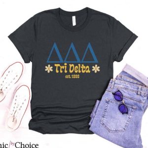 Tri Delta T Shirt Vintage Tri Delta Flower Unisex Shirt