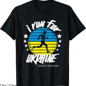 Ukraine Charity T-Shirt Freedom Run For Peace Charity