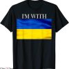 Ukraine Charity T-Shirt I’m With Ukraine Ukrainian Flag
