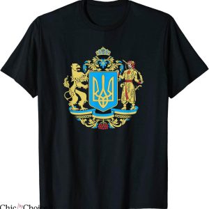 Ukraine Charity T-Shirt Ukrainian Symbols Ukraine Flag