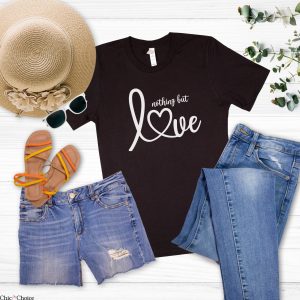 V Love T-Shirt For Girlfriend Wife Engagement Birthday