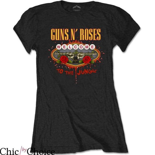 Welcome To The Jungle T Shirt Guns N’ Roses Ladies Shirt
