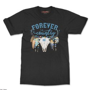 Womens Country T-Shirt Country Music Forever Western Cowgirl