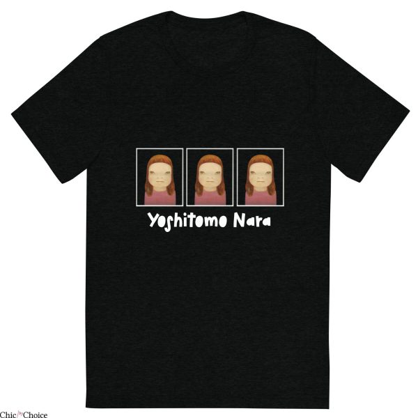 Yoshitomo Nara T-Shirt Triple Portrait Japanese Art Vintage