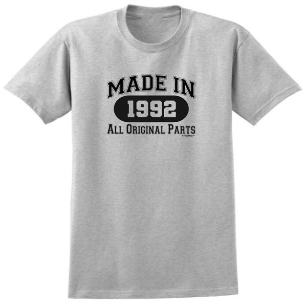 30th Birthday Made in 1992 All Original T-Shirt, 30th Birthday Gift Ideas – Best gifts your whole family