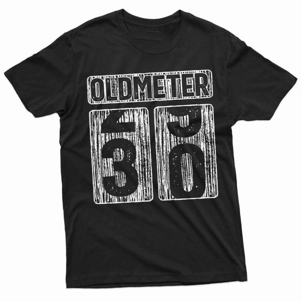 30th Birthday Oldmeter 30th Birthday Gift Ideas T-Shirt – Best gifts your whole family