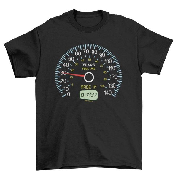 30th Birthday Speedometer Organic 30th Birthday Gift Ideas T-Shirt – Best gifts your whole family