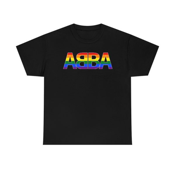 Abba Band Logo Pride Flag Shirt