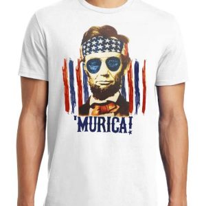 Abraham Lincoln T Shirt Rule Big and Tall Abe Lincoln Murica