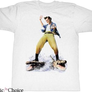 Ace Ventura T-Shirt Funny Pet Detective Crocodile Surfing