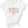 Adpi T-shirt ADPi Alpha Delta Pi Bright Colorful Sorority
