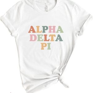 Adpi T-shirt ADPi Alpha Delta Pi Bright Colorful Sorority