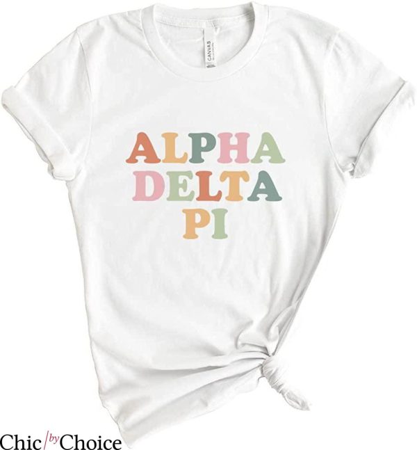 Adpi T-shirt ADPi Alpha Delta Pi Bright Colorful Sorority