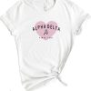 Adpi T-shirt Alpha Delta Pi Pink Heart Sorority Since 1851