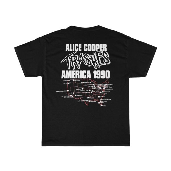 Alice Cooper 1990 Trashes America Tour Shirt
