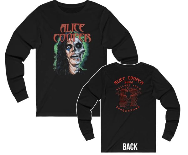 Alice Cooper 2002 Descent Into Dragontown Tour Long Sleeved Shirt
